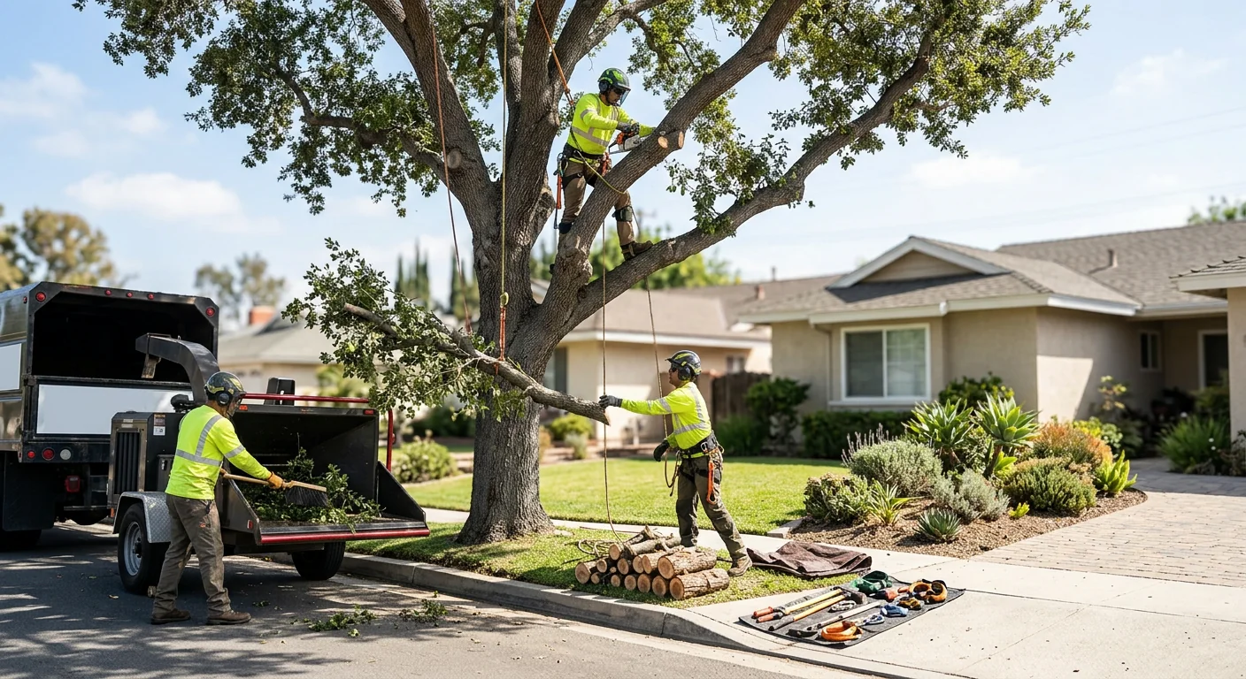 Cleared residential lot with brush removed and graded ground in Moorpark
