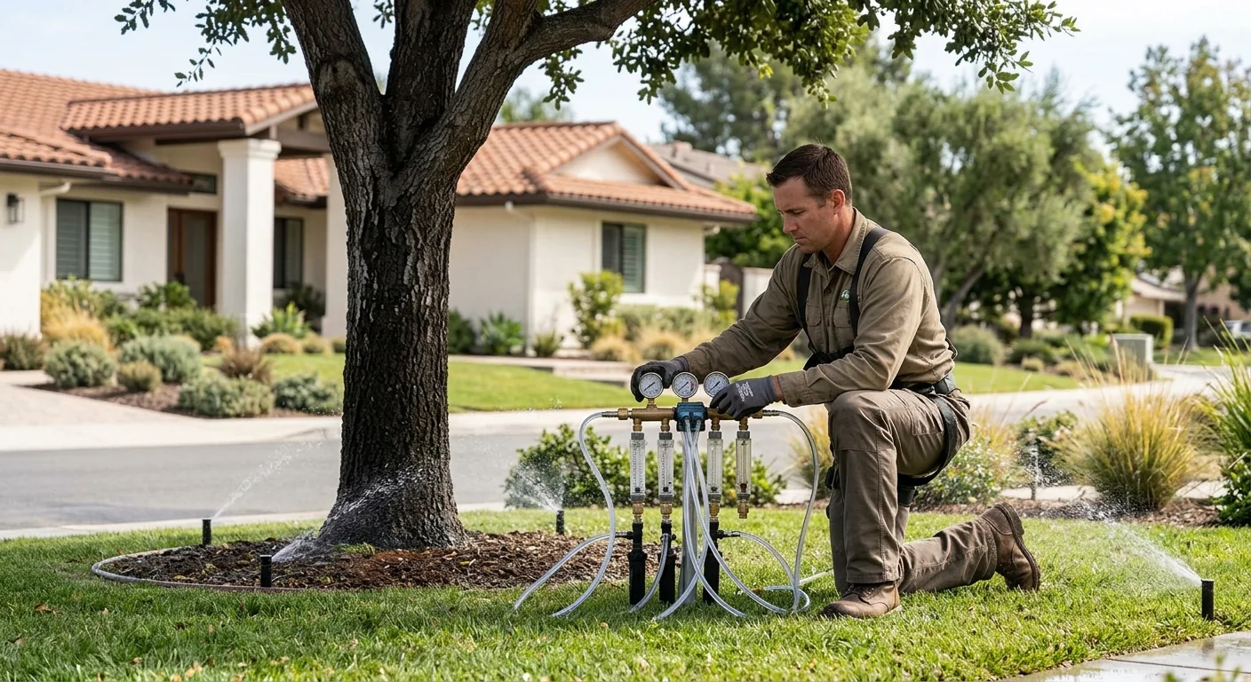 Moorpark Tree Service Experts technician testing system performance